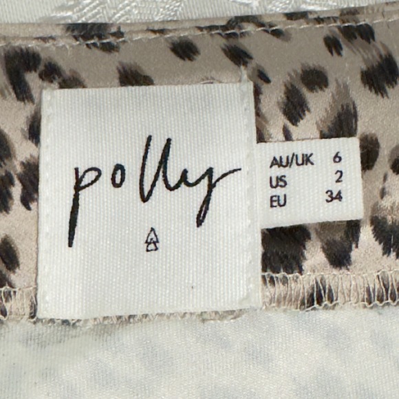 Sz 2 XS Princess Polly leopard Zazu midi skirt high waisted Animal Print A-Line - Picture 13 of 15